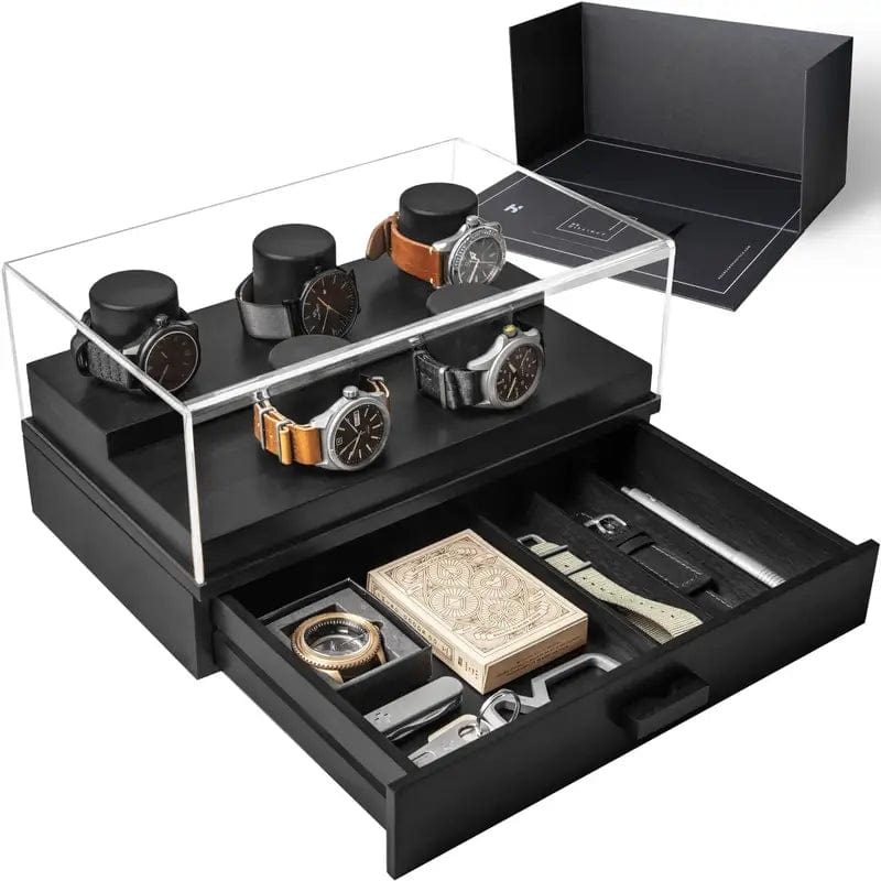 Holme & Hadfield Watch Case Black The Curator