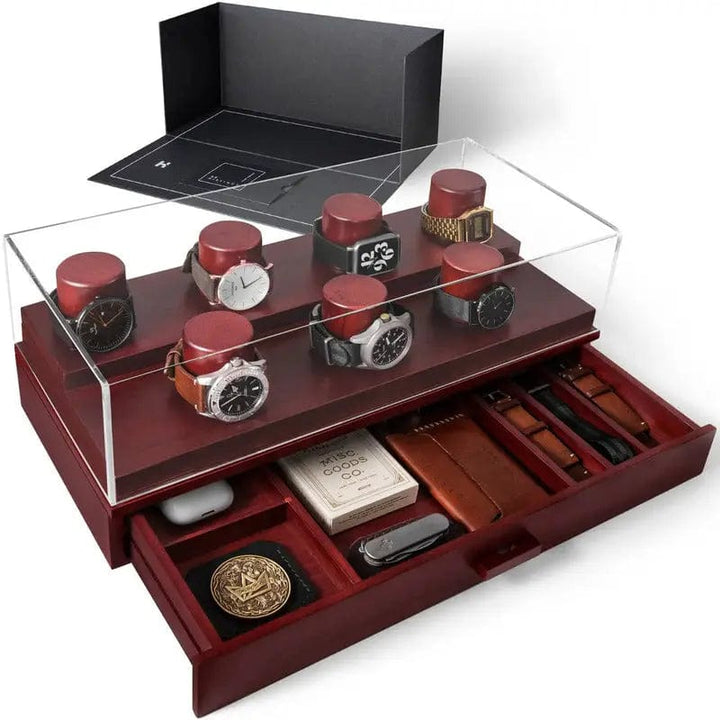 Holme & Hadfield Watch Case Cherry The Collector