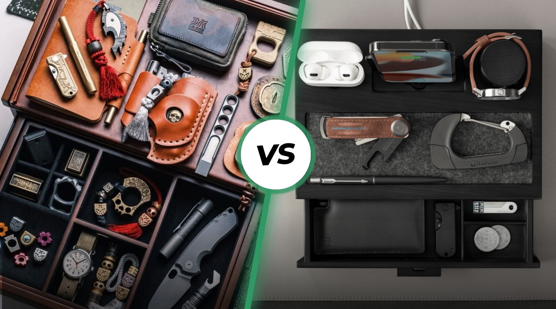 How to choose between EDC organizer vs EDC dump tray