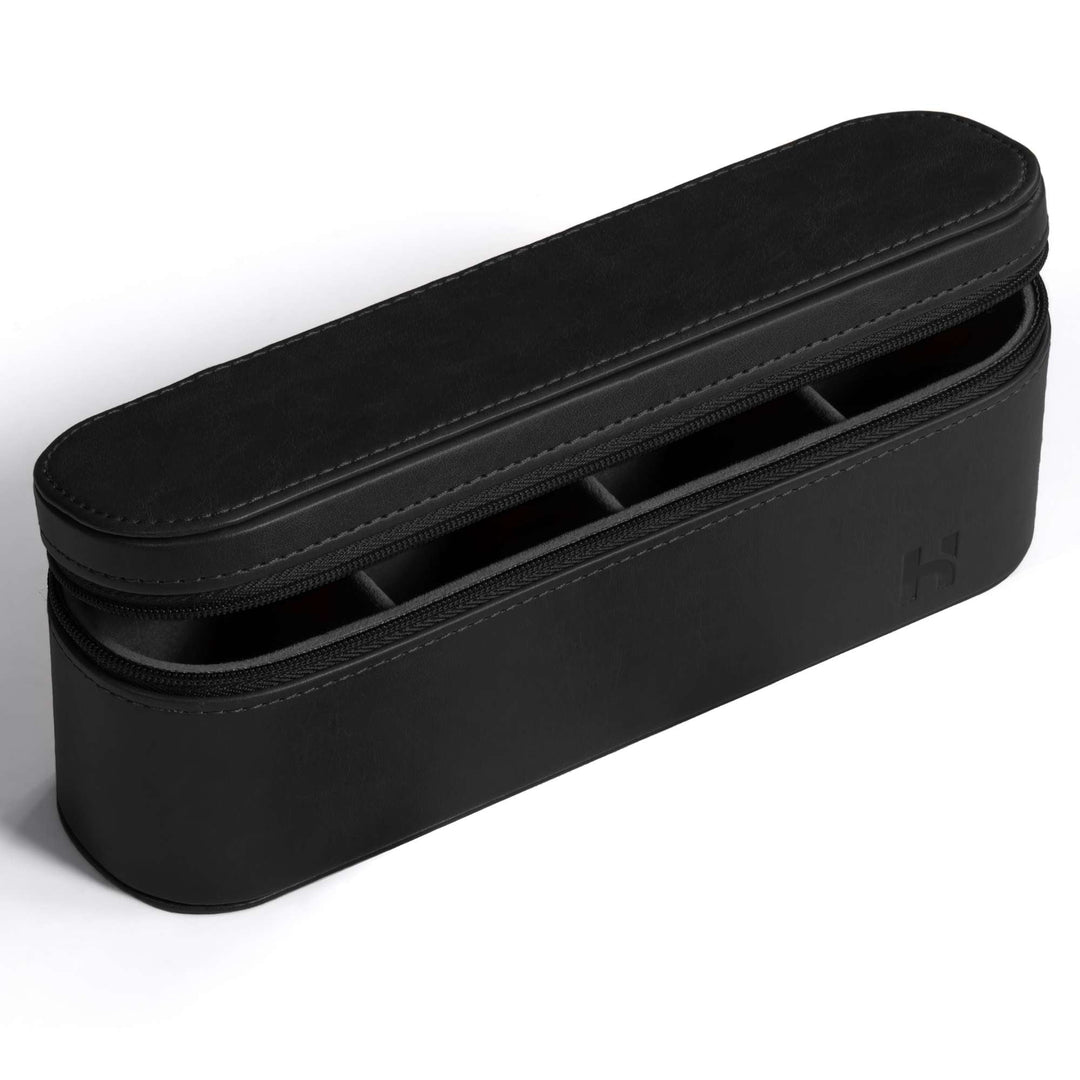 Holme & Hadfield Black Combo Deck - Leather Case for 4 Extra Pillars