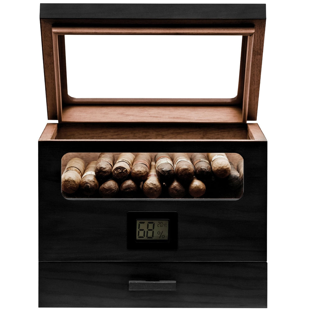 Holme & Hadfield Cigar Humidor Black The Humidor