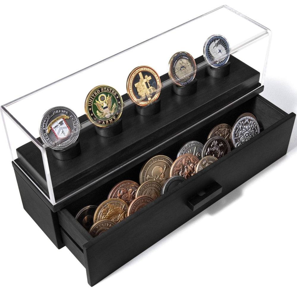 Holme & Hadfield Coin Case Black The Coin Deck