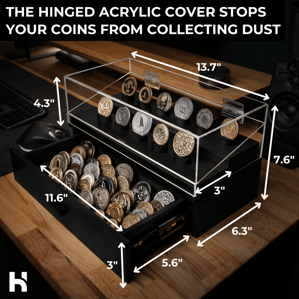 The Chest Challenge Coin Display Case - Holme & Hadfield