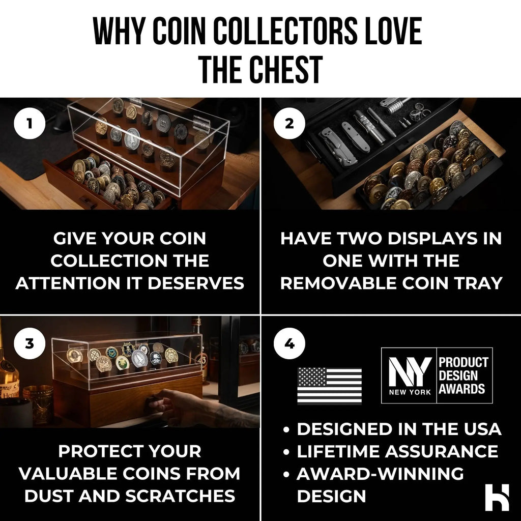 The Chest Challenge Coin Display Case - Holme & Hadfield