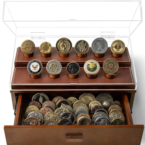 The Chest Challenge Coin Display Case - Holme & Hadfield