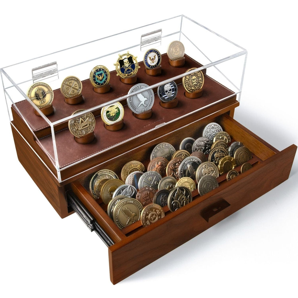 Holme & Hadfield Challenge Coin Display Case - Holds 30 Coins Holme & Hadfield Challenge Coin Display Case - Holds 30 Coins