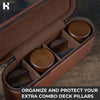 Holme & Hadfield Combo Deck - Leather Case for 4 Extra Pillars