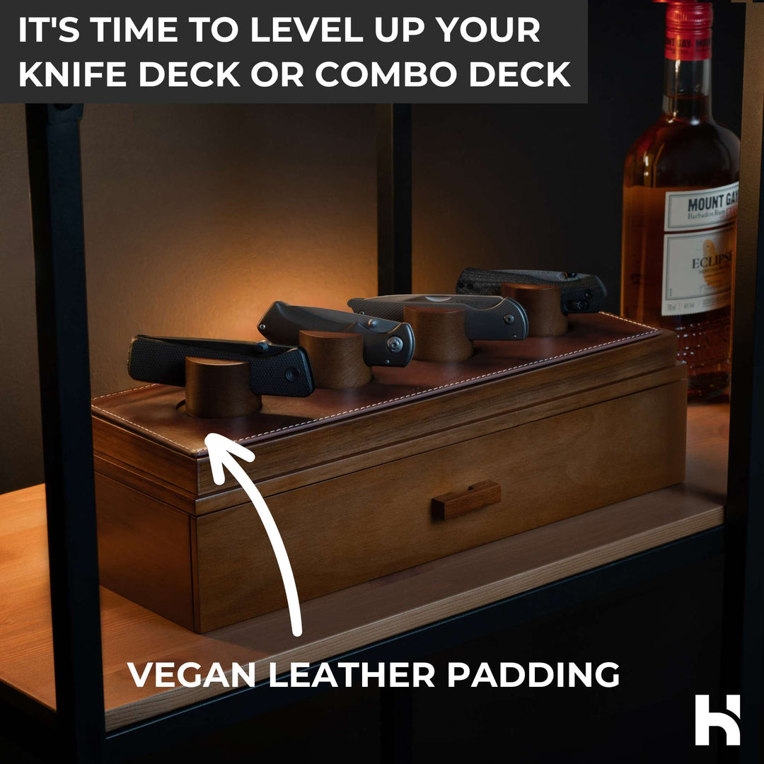 Holme & Hadfield Knife Deck & Combo Deck Mate - Vegan Leather Padding