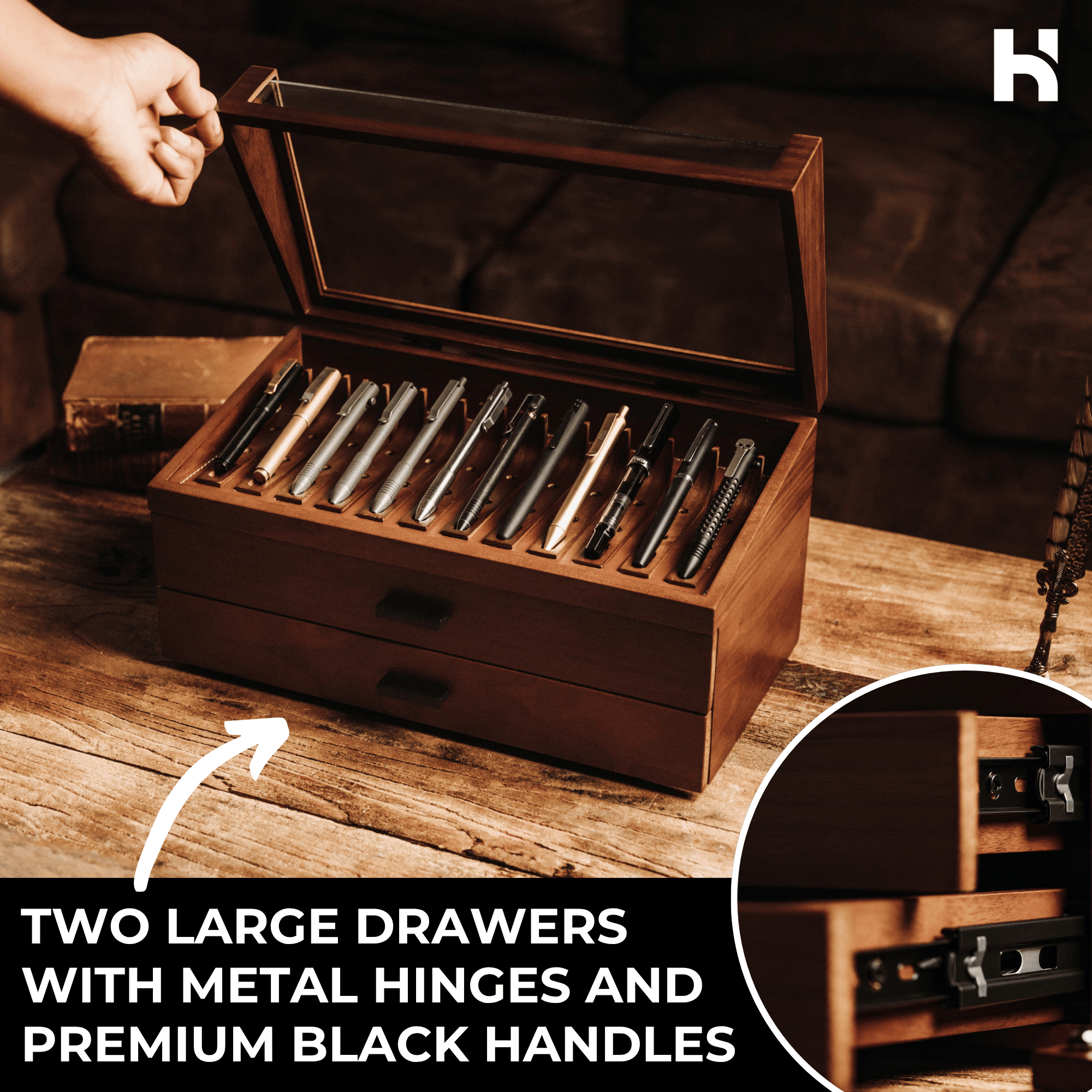 Holme & Hadfield Pen Case The Atlas