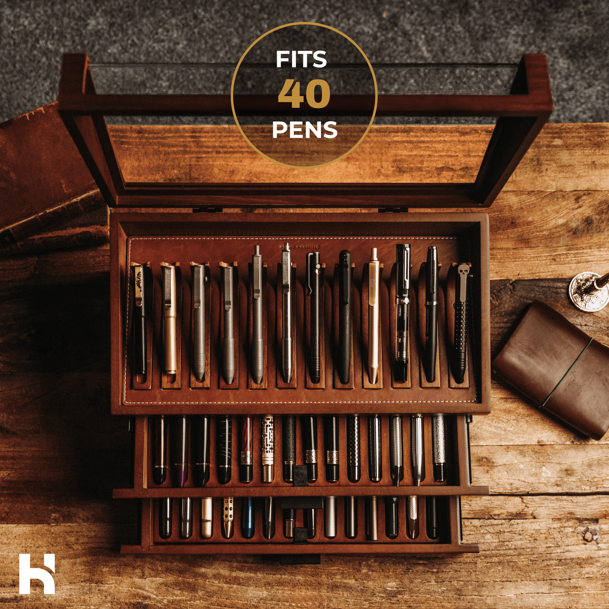 Holme & Hadfield Pen Case The Atlas
