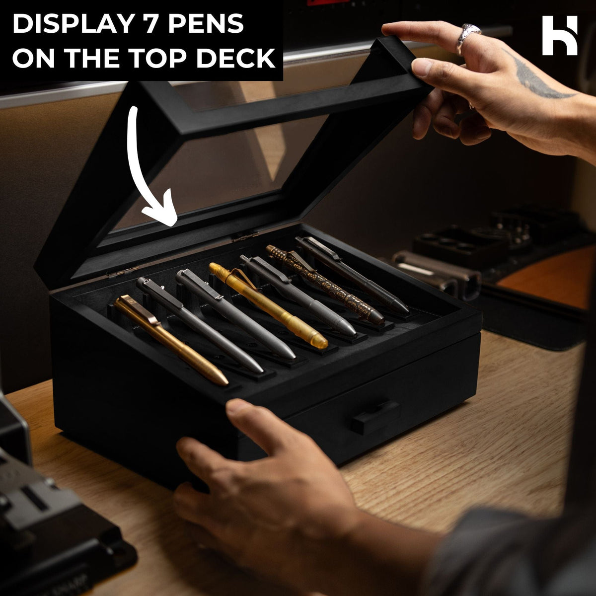 The Pen Deck – Premium Pen Display Case – Holme & Hadfield - Holme ...