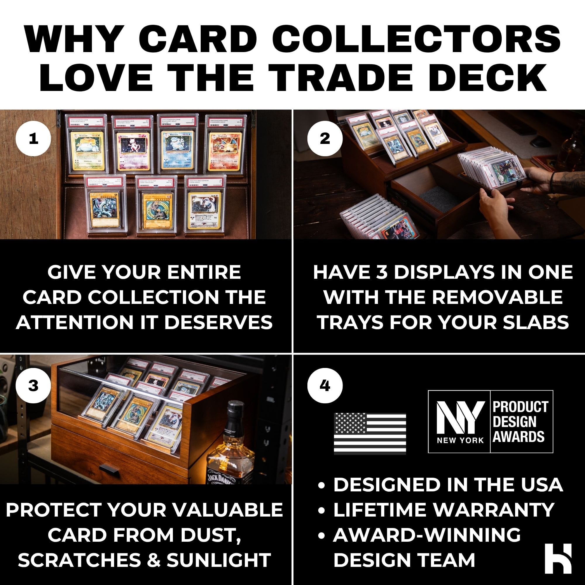 Holme & Hadfield Trading Card Display Case The Trade Deck