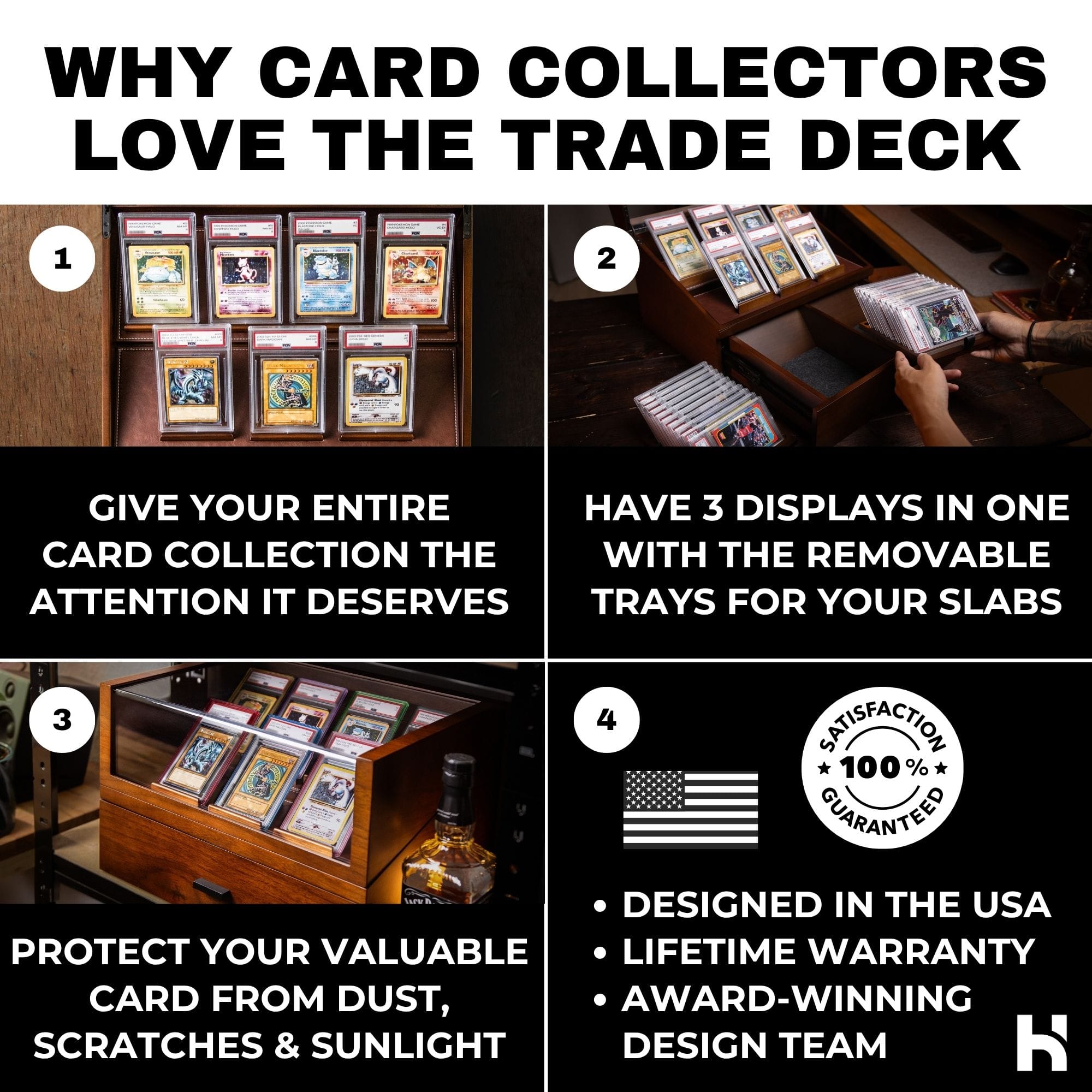 Holme & Hadfield Trading Card Display Case The Trade Deck