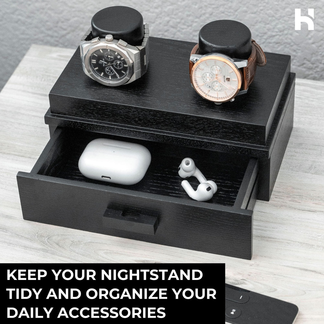 Holme & Hadfield Watch Case Black The Weekender