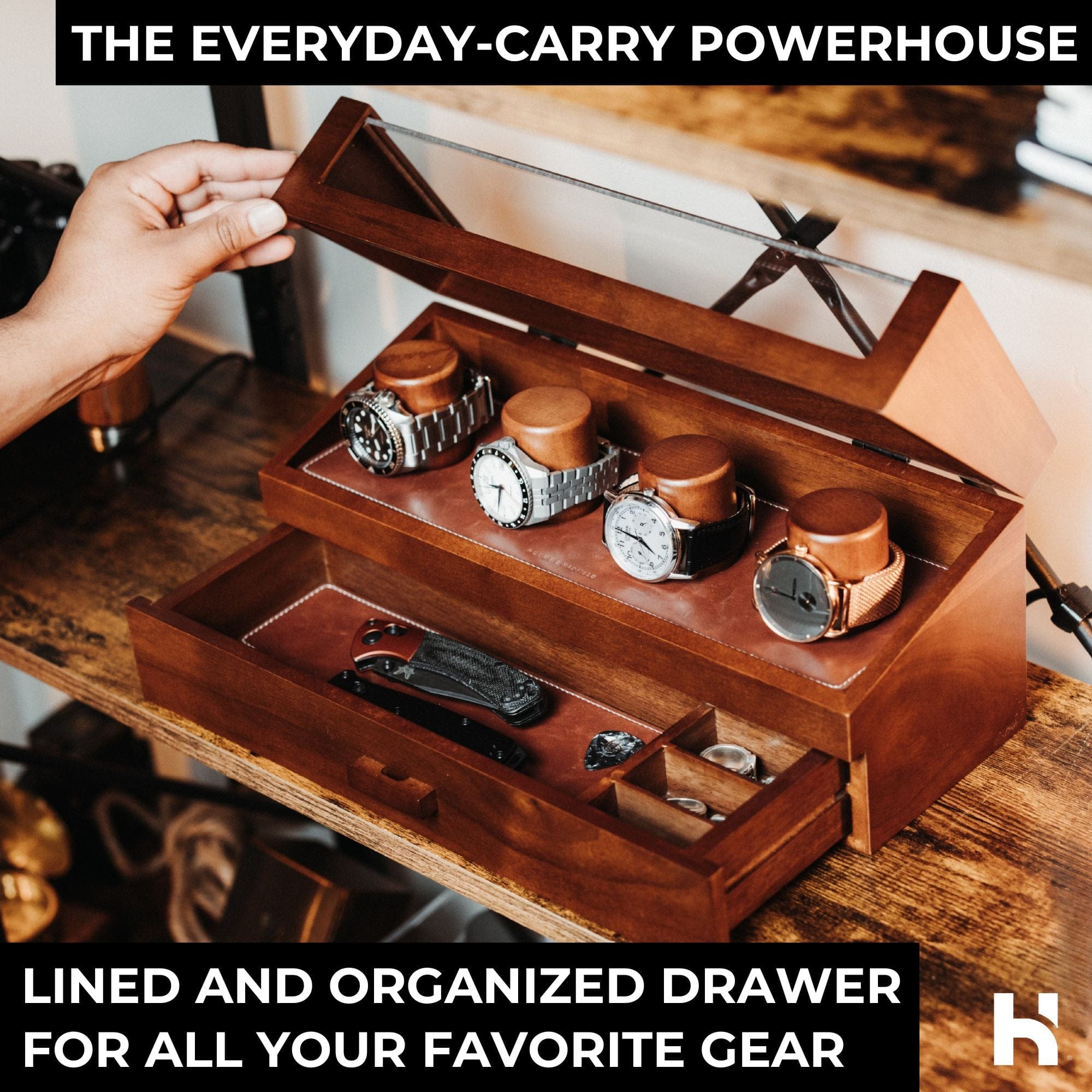 Holme & Hadfield Watch Case Watch Deck Pro