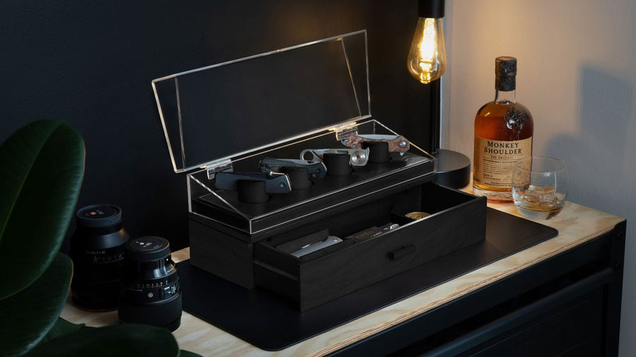 The Knife Deck Pro Display Case for Knives Holme & Hadfield