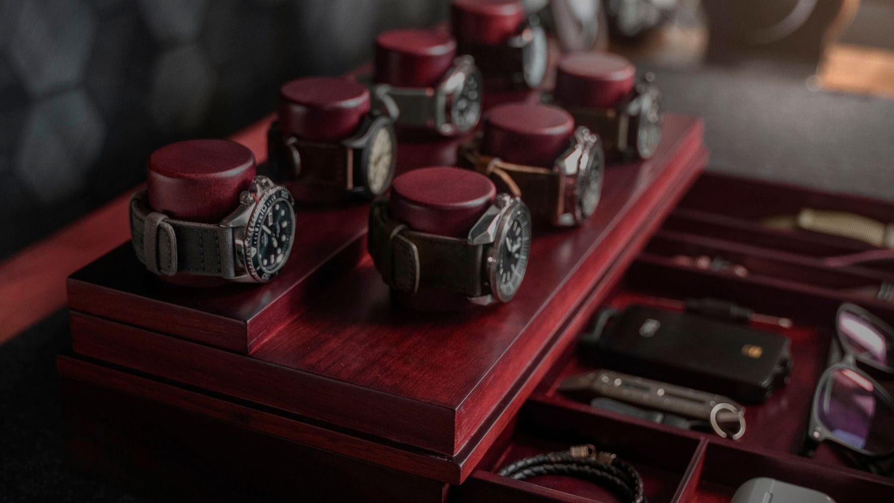 Watch collection holder clearance